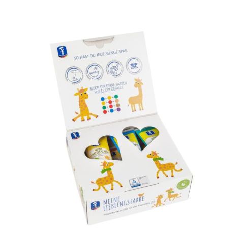Set Vopsea Pictură Degete Feuchtmann 6 Culuri - imagine 3