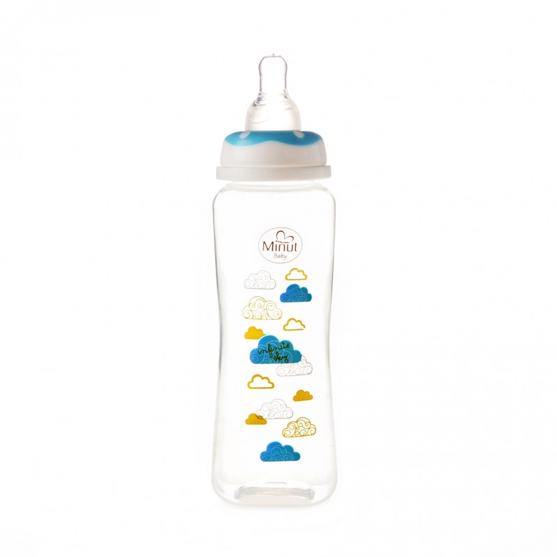 Minut Baby Biberon 250ml 3+ Bleu