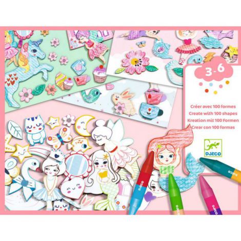 Atelier Creativ Djeco - Lume pentru Fete