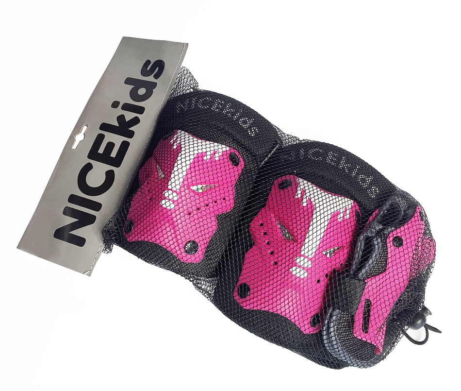 Set Protectii Nicekids Pink S-M pentru Copii - imagine 2