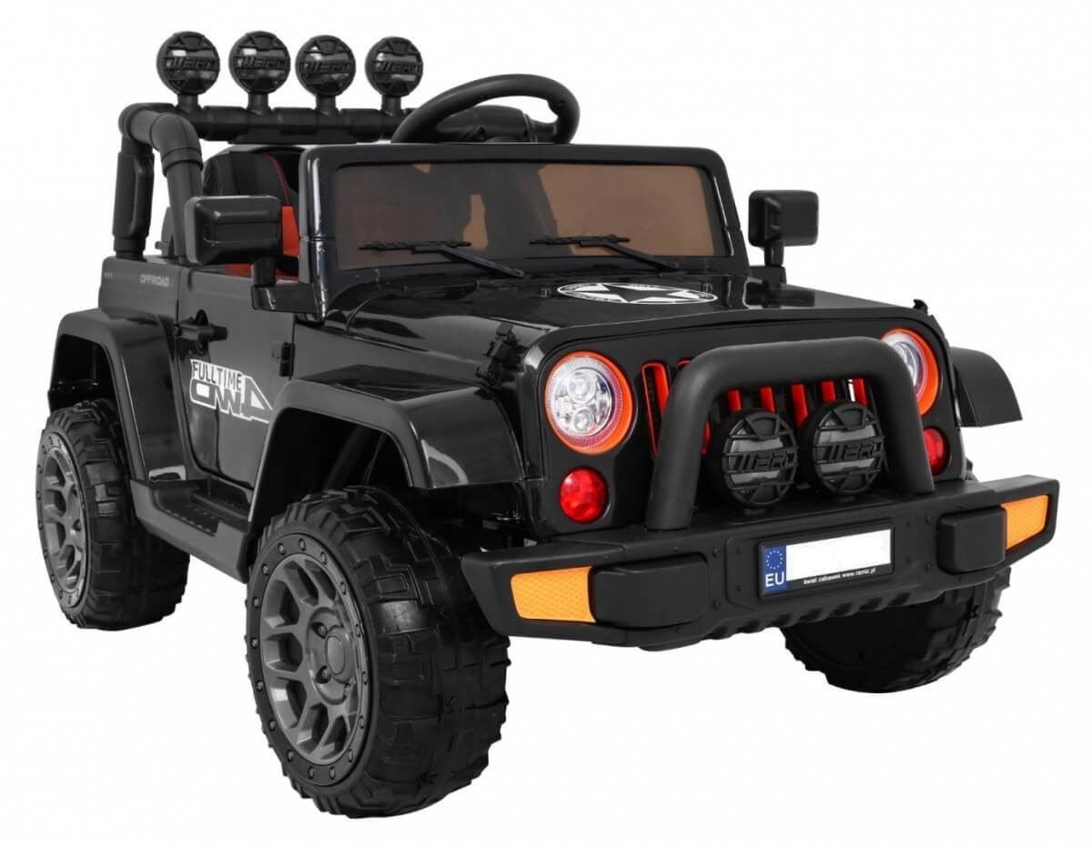 Mașinuță Electrică 4x4 Full Time Negru | Autokids - imagine 5