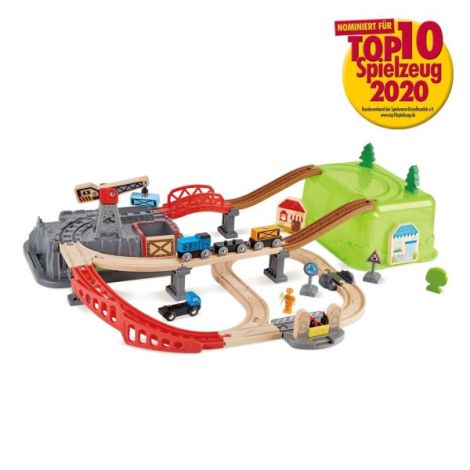 Set Tren Lemn Hape, 50 Piese, Depozitare Inclusă - imagine 4