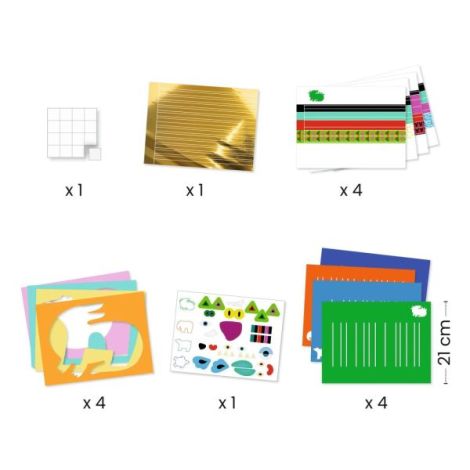 Joc Creativ Tesut Animalute Djeco - imagine 4