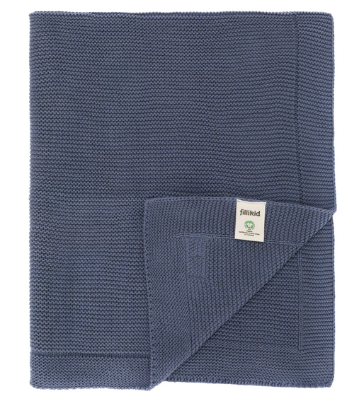 Patura Fillikid Bumbac Organic 80x100 cm Blue