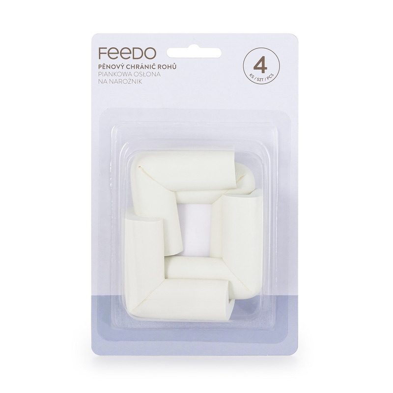 Set Protectii Colturi Feedo Alb, 4 Bucati