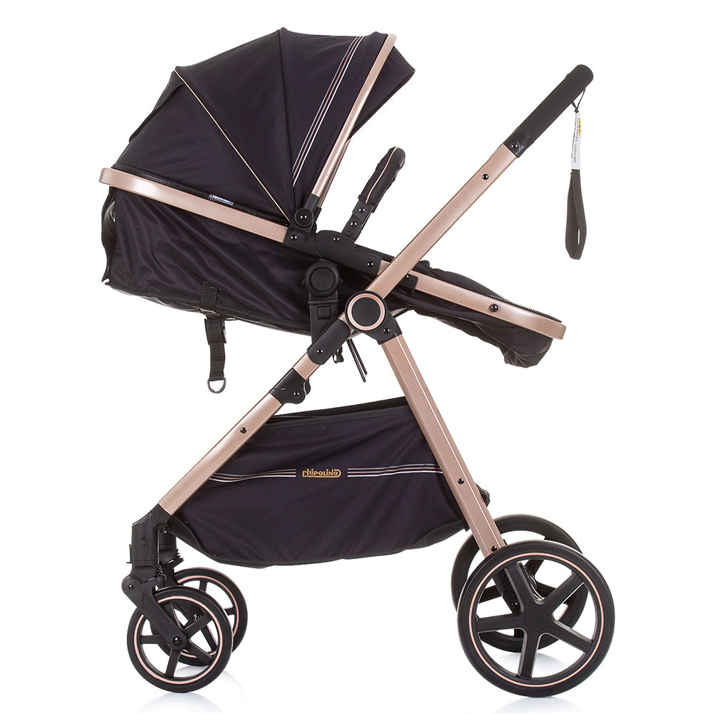 Carucior Chipolino Misty 2 in 1 Ebony, Landou + Scaun - imagine 5