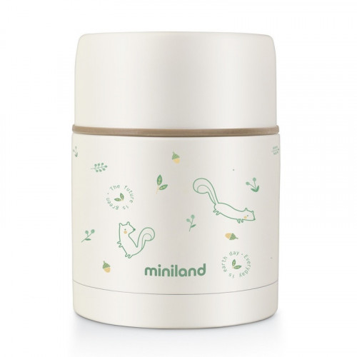 Termos Mâncare Solida 600 ml Miniland Natur - imagine 2