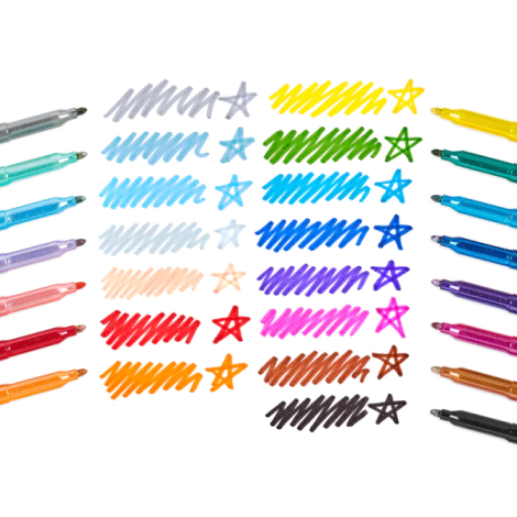Ooly Rainbow Sparkle 15 Carioci cu Sclipici - imagine 3