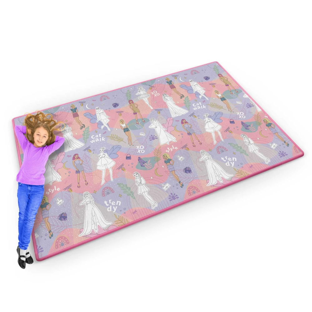 Covoraș EVA Ricokids 200x120 cm, de Colorat, Lavabil