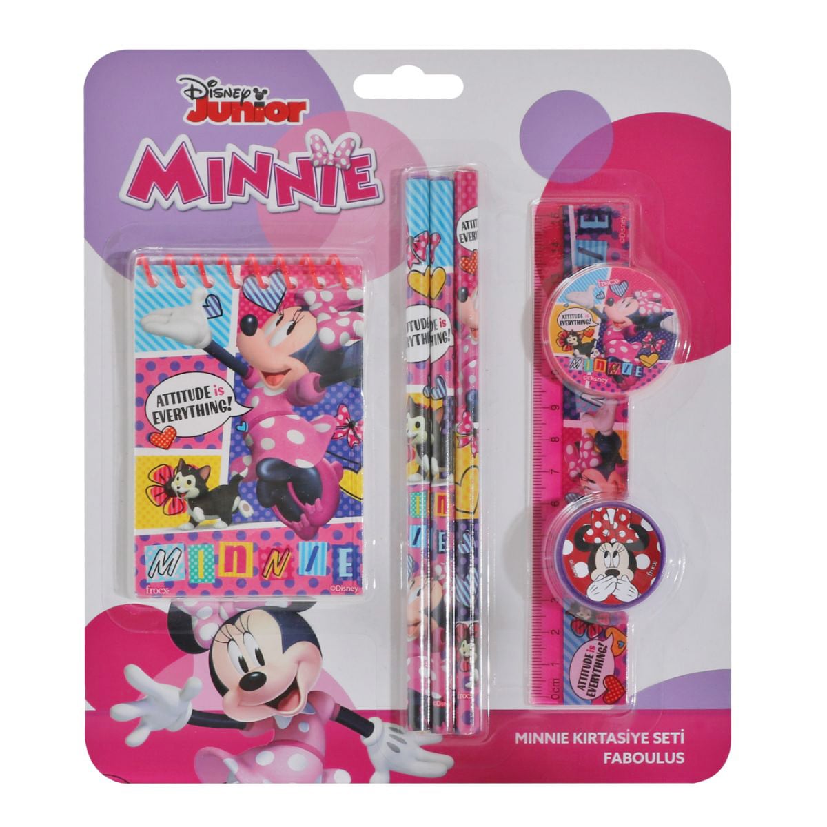 Set Scris si Agenda Minnie, 7 Piese Disney