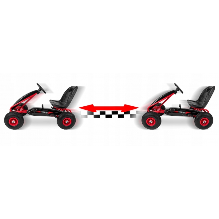 Kart Pedale Ricokids RK590 Rosu pentru Copii - imagine 4