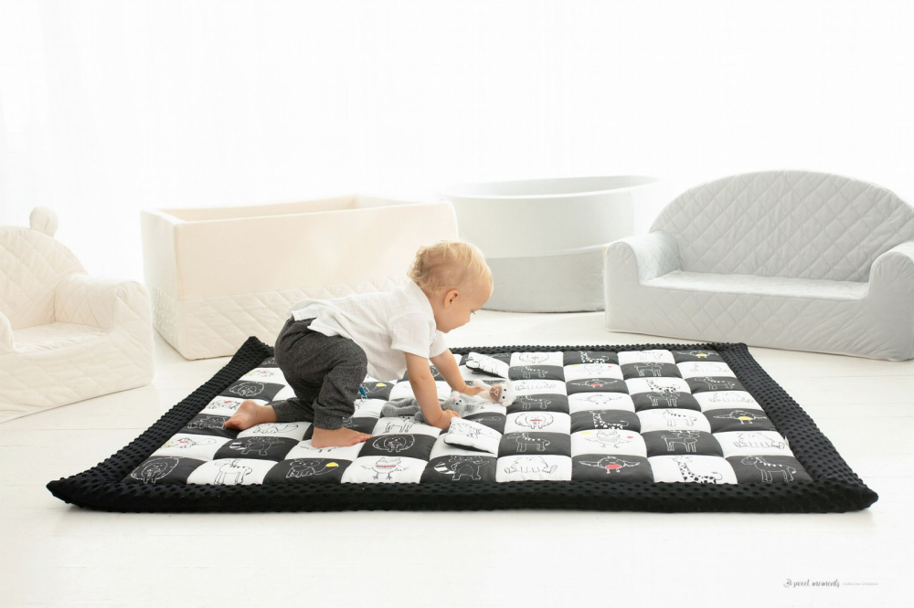 Covor Joaca Termoizolant Babysteps 120x140cm Contrast