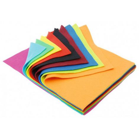 Set Panză Felt A4 Moje Bambino, 10 Culori