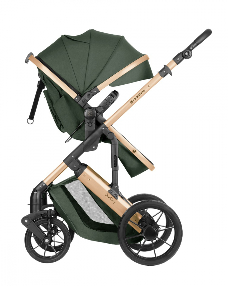 Carucior 3in1 KikkaBoo Darling ArmyGreen - imagine 7
