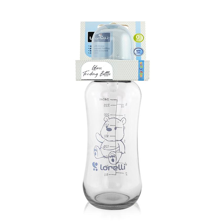 Biberon Sticlă 240 ml Blue Lorelli