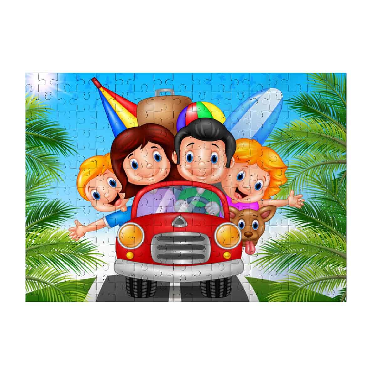 Puzzle Witty 100 piese Vacanță în familie | Distracție