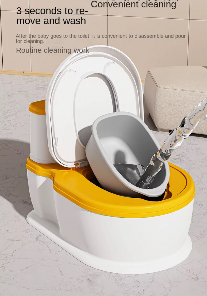 Olita muzicală Little Mom HappyFlush Grey - imagine 3