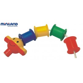 Joc de îndemânare cu bobine Miniland - imagine 2