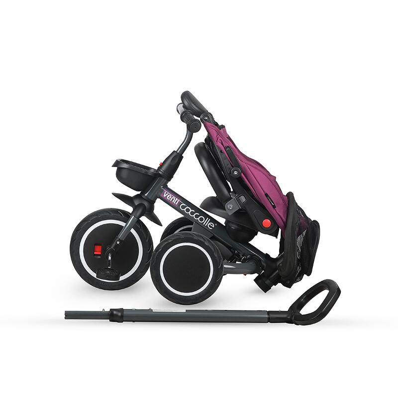 Tricicleta Coccolle Venti Magenta, 360°, 10 luni+ - imagine 9