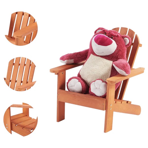 Scaun sezlong Ginger Home Adirondack lemn - imagine 2