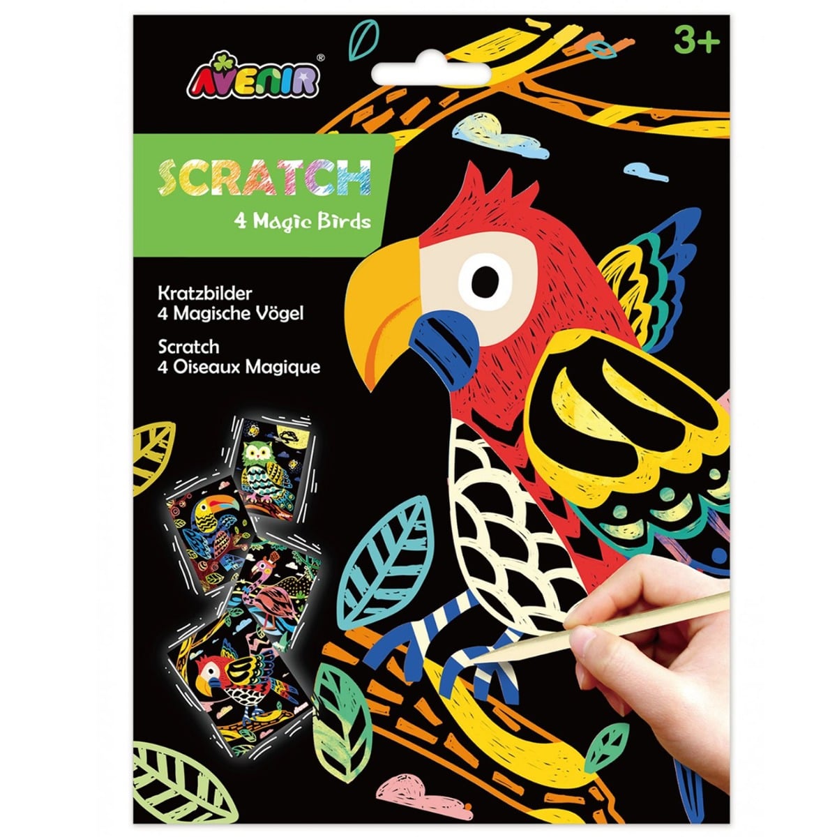 Kit Razuit Avenir 4 Pasari - Artă Creativă