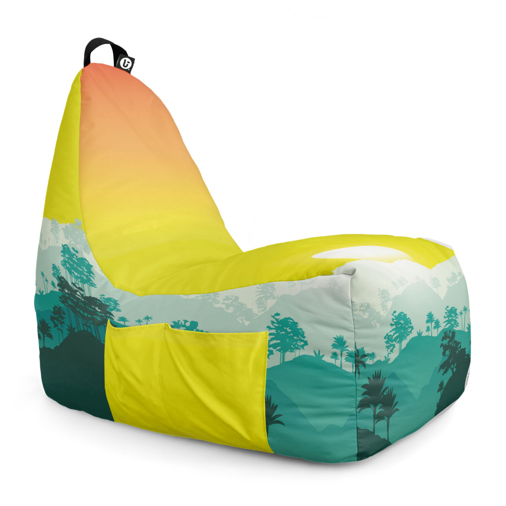 Fotoliu Puf Chill XL Updeco, Tropical - imagine 6