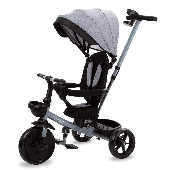 Tricicleta Kidwell Axel Gri, Scaun Rotativ 25kg - imagine 8