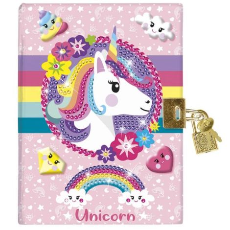 Totum Jurnal Unicorn cu Diamante - Creativ Securizat - imagine 2