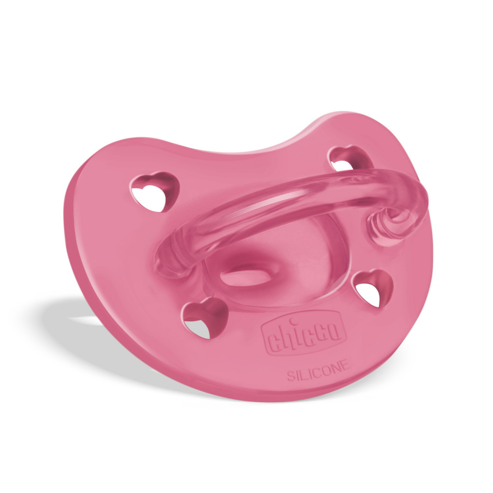 Suzeta Chicco PhysioSoft Silicon 16-36 luni Roz