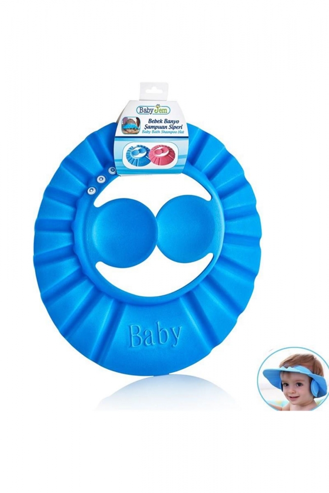BabyJem Hat Blue - Protecție baie bebeluși - imagine 2