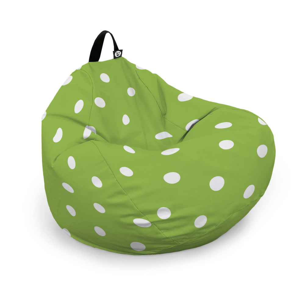Husă Puf Para XL, Verde cu Buline, Updeco - imagine 6