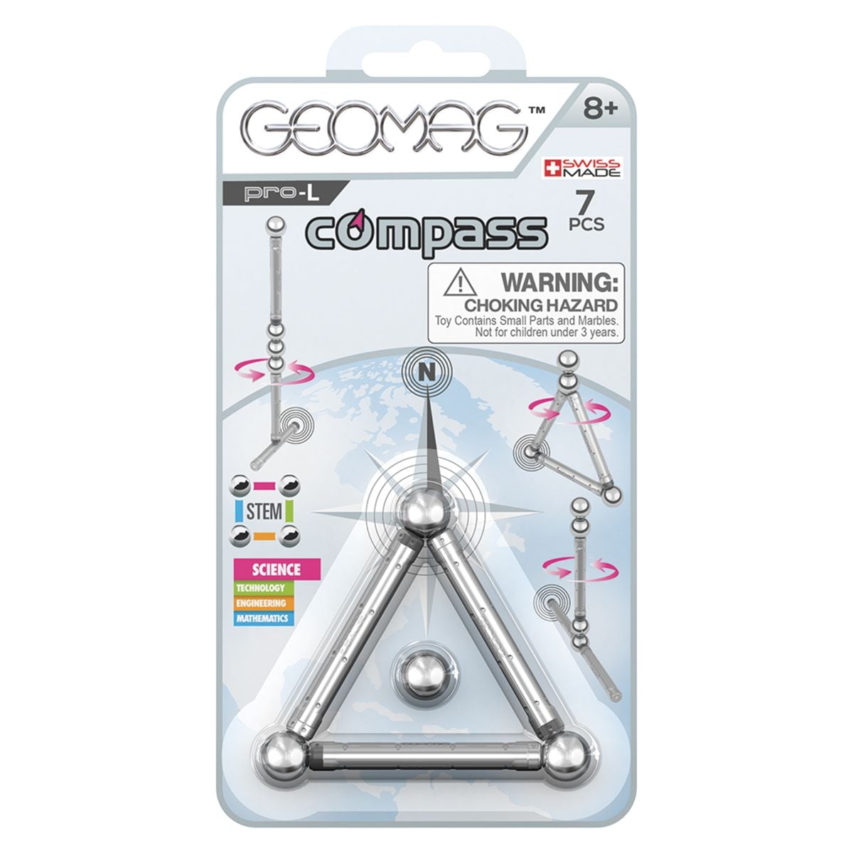 Joc Constructie Magnetic Geomag Pro-L, 7 Piese