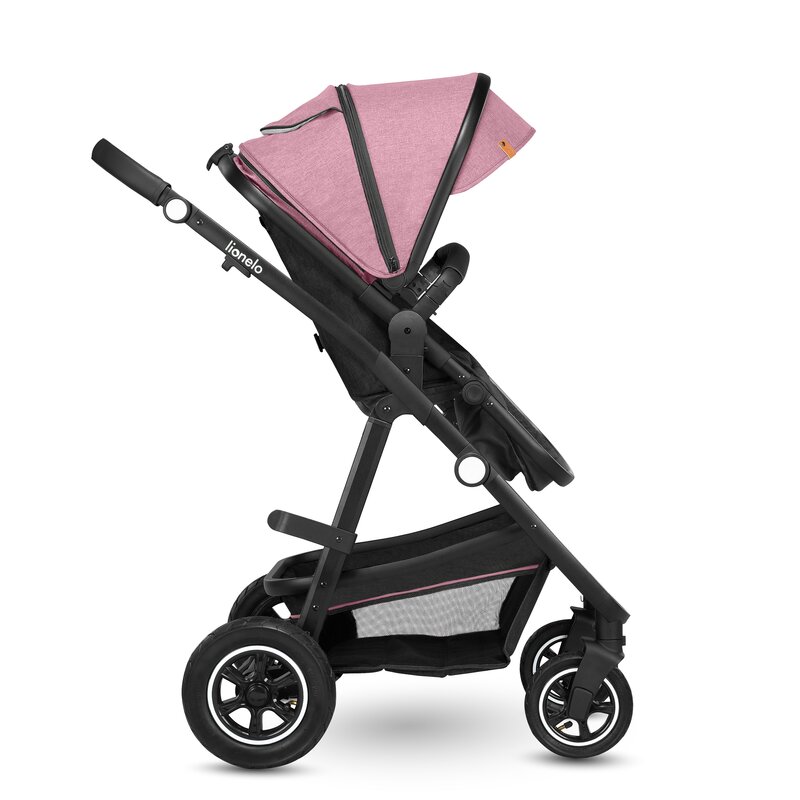Carucior Lionelo Amber 2 in 1 Aluminiu Roz - imagine 3