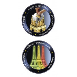 Turnul Eiffel 3D Ravensburger cu Iluminare LED - imagine 6