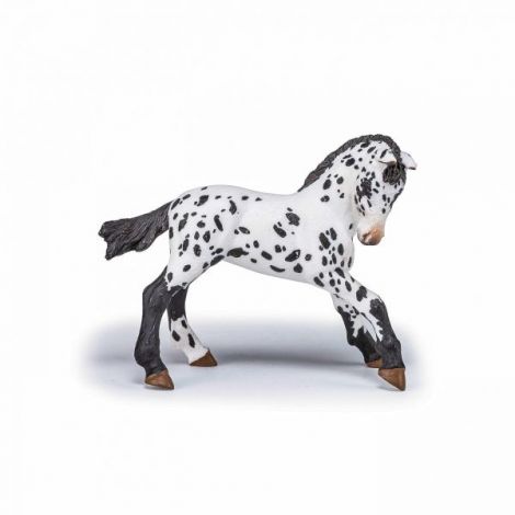 Papo Manz Appaloosa Negru - Figurina Premium - imagine 2