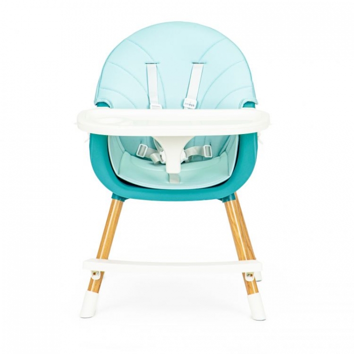 Scaun de masă 2în1 Ecotoys HA-004 Albastru Reglabil - imagine 2