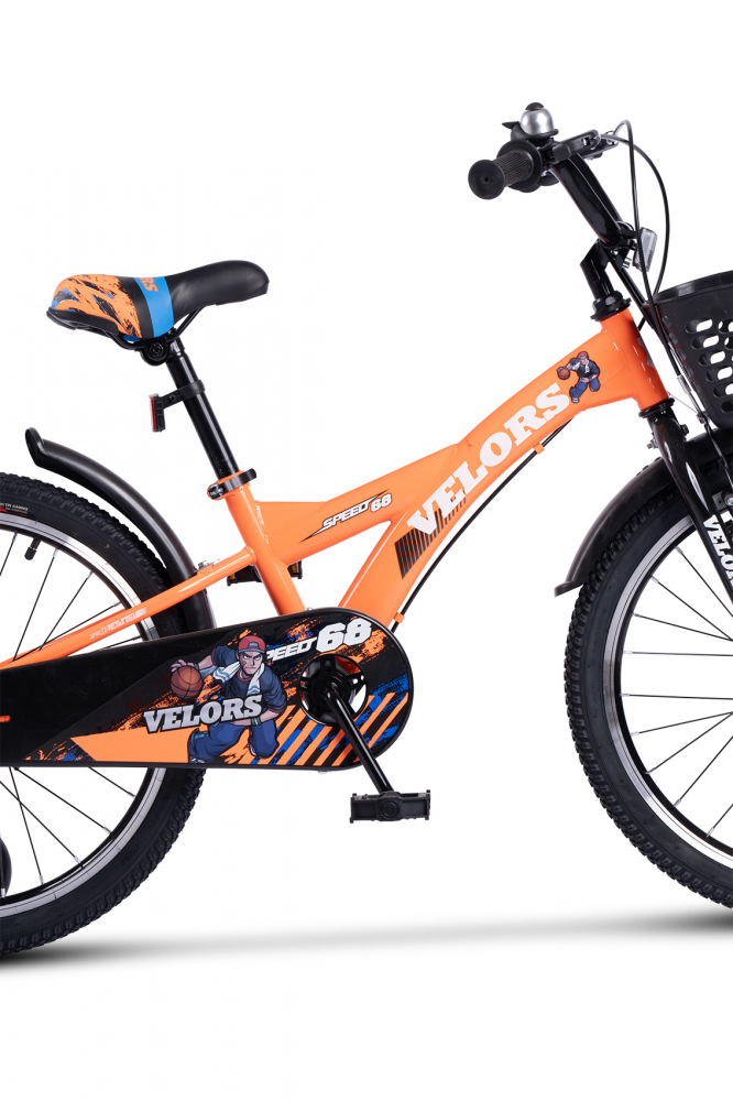Bicicleta Velors V2001A 20 inch Portocaliu - imagine 5