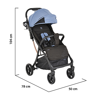 Carucior Sport Moni Cardi Blue | Compact & Sigur - imagine 3