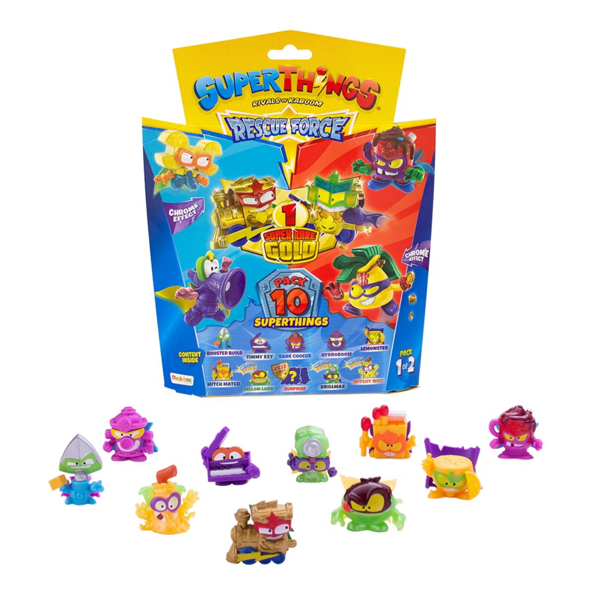 Set 10 Figurine SuperThings Rescue Force cu Super Rare