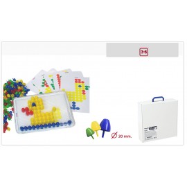 Set Mozaic Didactic Miniland, 650 Piese, 6 Copii