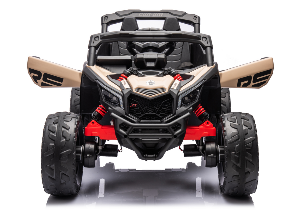 Masinuta Can Am UTV Electrica Leantoys - Kaki - imagine 9