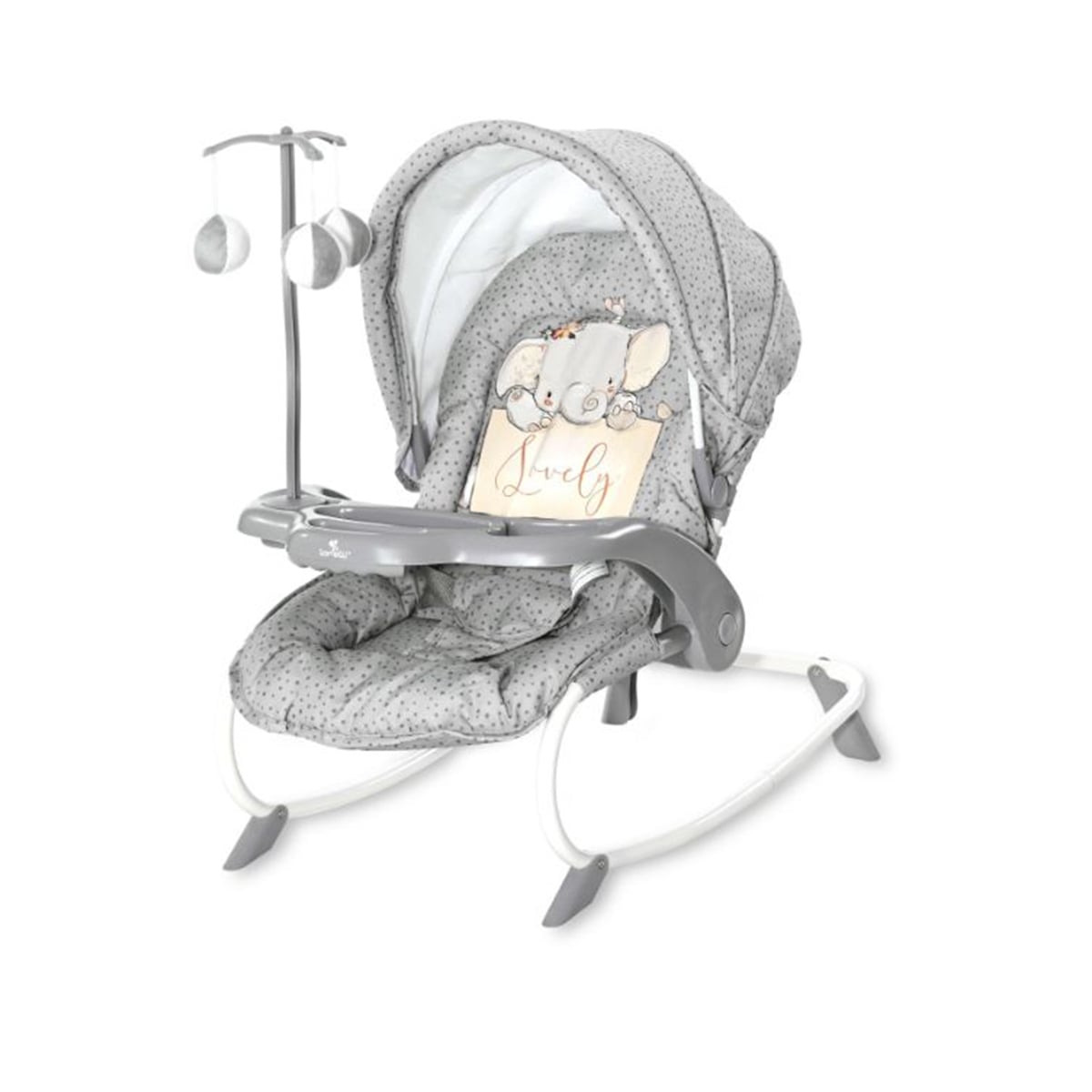 Fotoliu Balansoar Lorelli Dream Time Grey Elephant