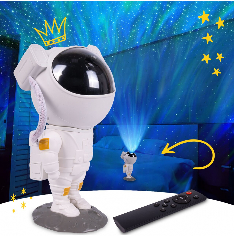 Malplay Astronaut Proiector LED 8 Moduri Veghe - imagine 11
