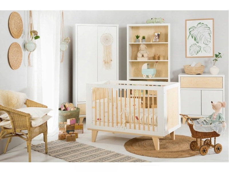Set Mobilier Copii Klups Lydia Alb Natur - imagine 8