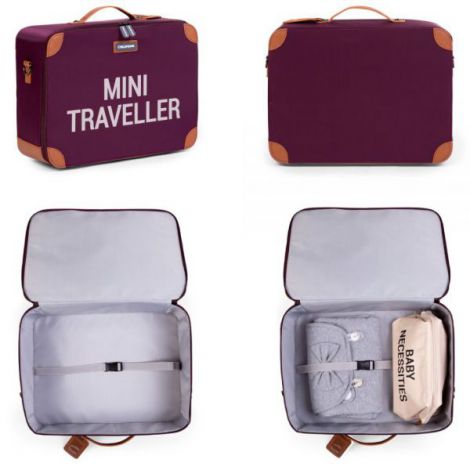 Valiza Childhome Mini Traveller Visiniu - Compactă & Practică - imagine 2