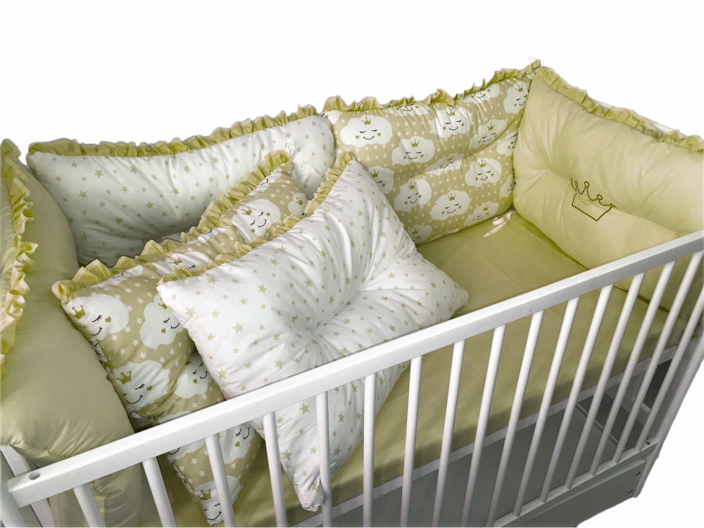 Set Lenjerie Patut Deseda 140x70 cm cu 6 Aparatori