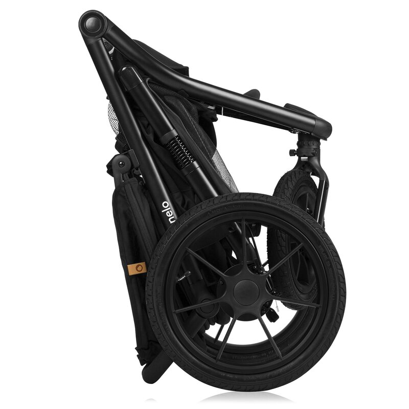 Carucior Sport Lionelo Azura, Pliere Compacta, Roti Gonflabile - imagine 8