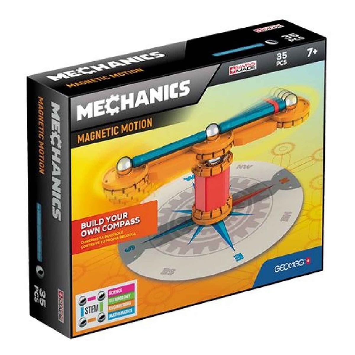 Geomag Mechanics Motion 35 piese | Joc Constructie Magnetic
