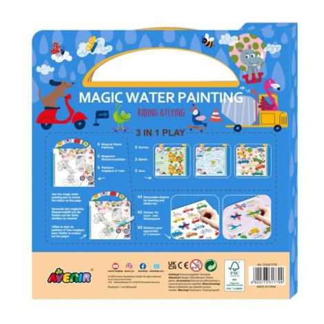 Carte pictat cu apa Avenir - Fără mizerie, portabilă - imagine 2