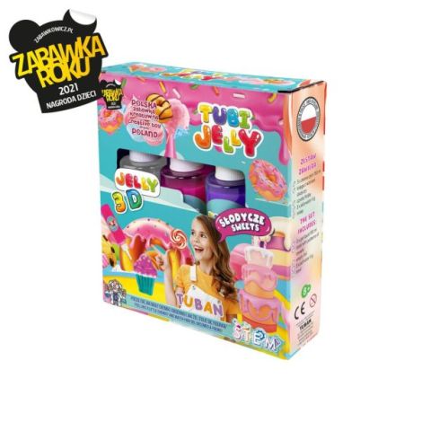 Set Tubi Jelly 3 Culori Tuban - Modelare Creativă
